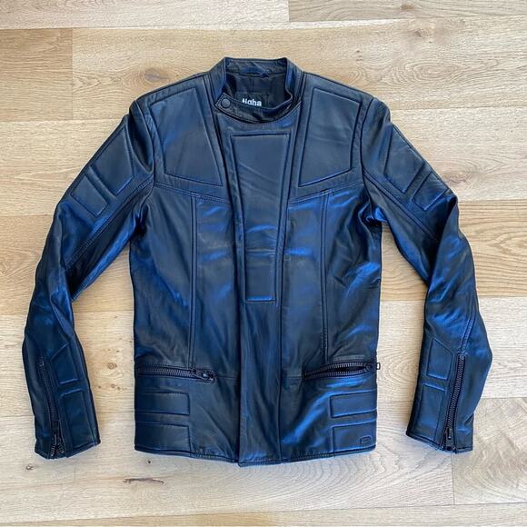 Tigha 100% Leather Panelled Style Jacket - Picture 2 of 5